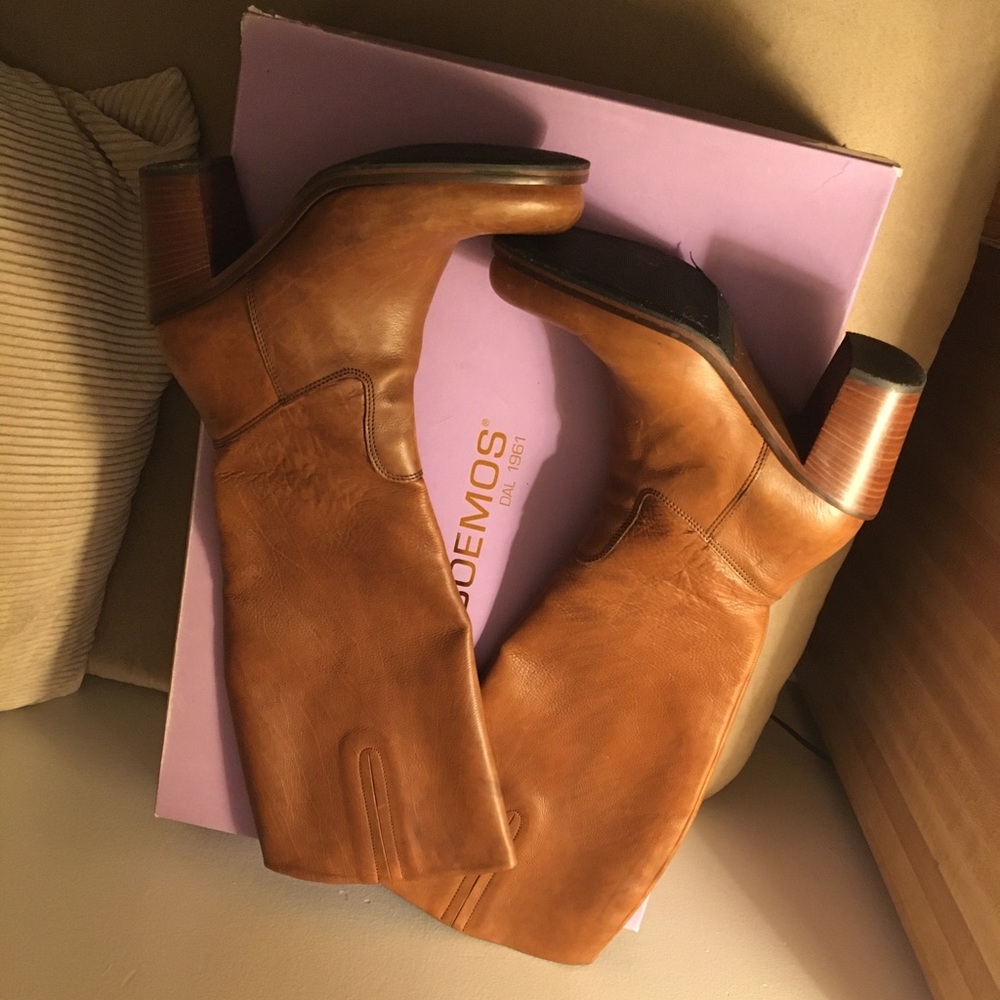Boemos leather boots brown (sienna) size 6